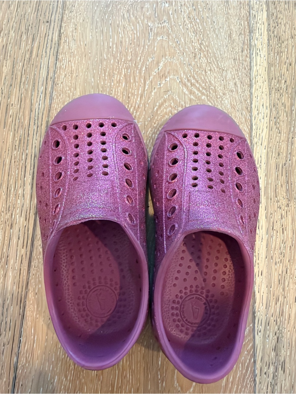 Kids Glitter Jefferson Slip-On Shoes - Pink